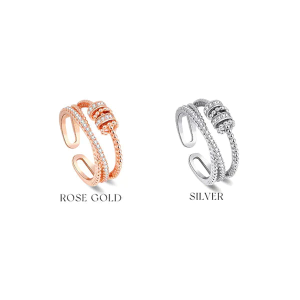 （🔥Limited Time Discount 🔥 Last Day🔥）MINIYOU Threanic Triple-Spin Ring